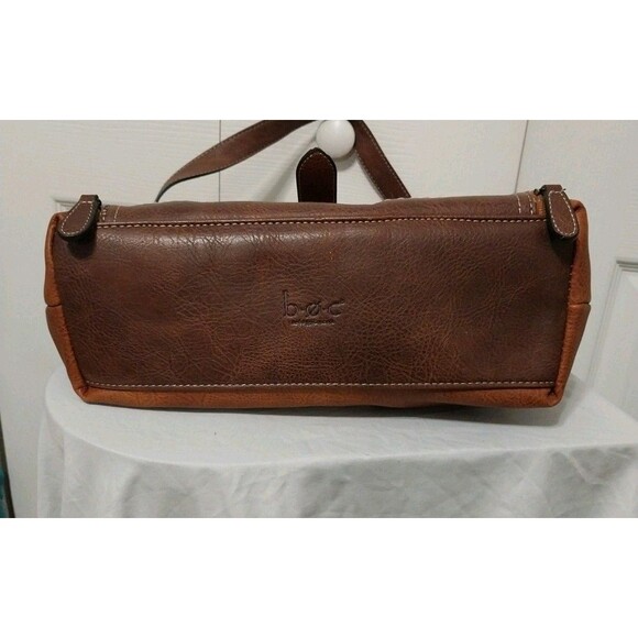 BOC Born Concept Handbag Purse Large Attached Wallet Brown Faux Leather EUC - Picture 8 of 9